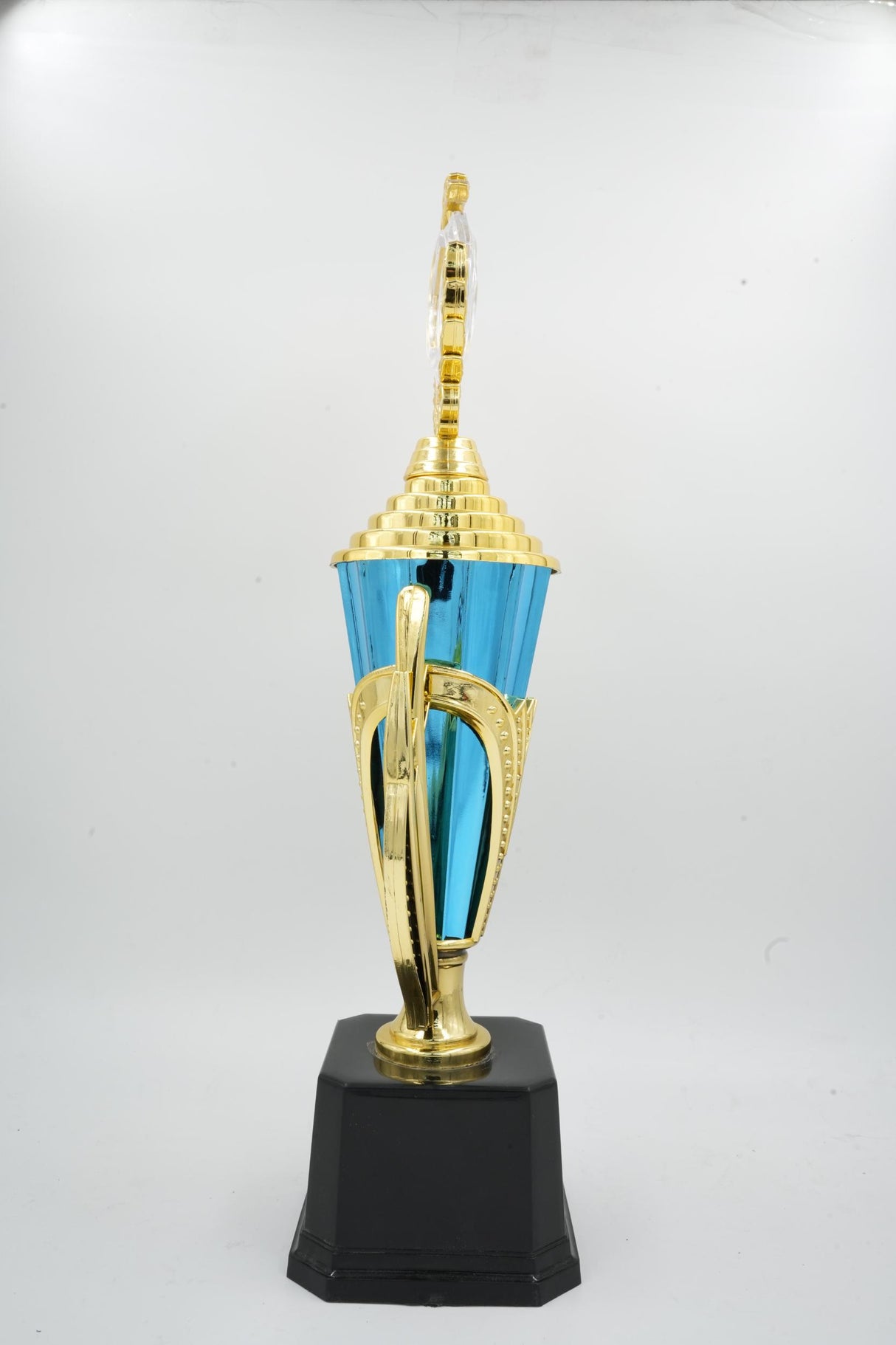 Classic Gold and Red Victory Trophy - Customizable Award for Any Event