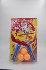 Boli Star table tennis set with two rackets and three orange balls