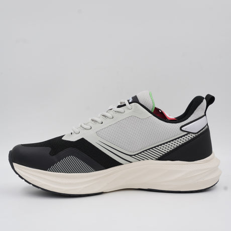 Back angle of the Ecowalk chunky sneaker highlighting the shock-absorbing sole and fresh green heel details.