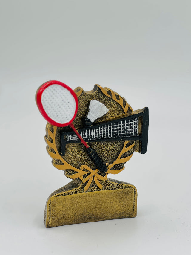 Affordable and attractive badminton winner's trophy—ideal for team prizes, school competitions, and event souvenirs.