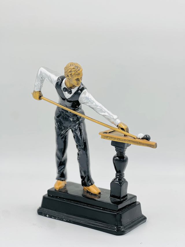 Unique billiards/pool champion's trophy—a high-quality recognition award for pub leagues, tournaments, or corporate events.