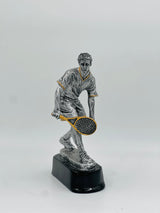 Premium silver tennis champion's trophy—a stunning award ideal for school leagues, club tournaments, or corporate events.