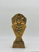 Premium silver cricket ball and stumps trophy—a striking, high-quality award for league MVPs or championship winners.