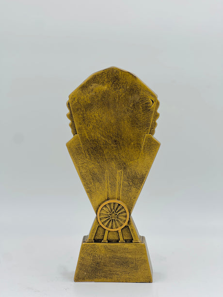 Modern silver cricket award with a vibrant red ball centerpiece, ideal for Best Bowler, Best Wicket-Keeper, or Hattrick recognition.