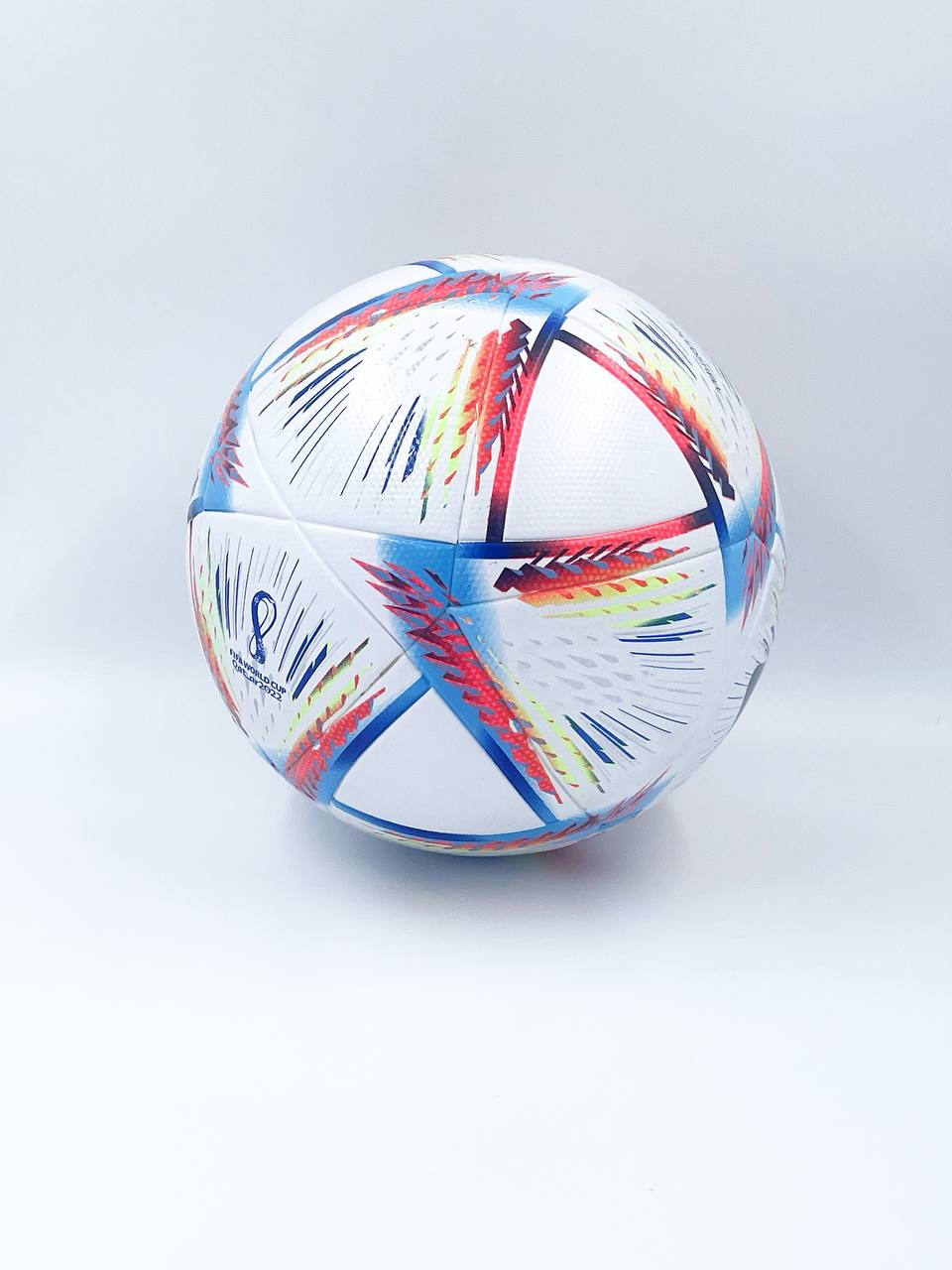 FIFA World Cup Football – Size 5 | White with Blue & Red Strokes